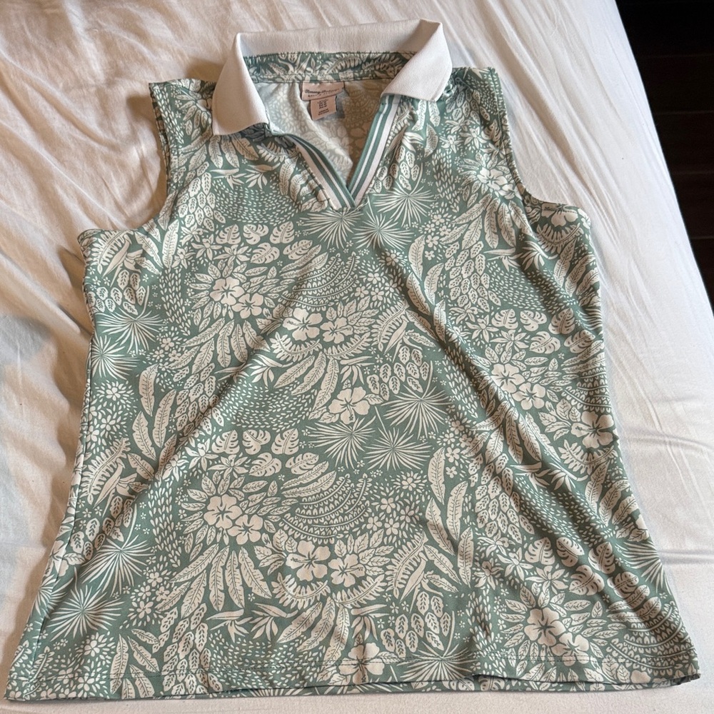 Tommy Bahama Women’s Golf Floral Sleeveless Polo Tank